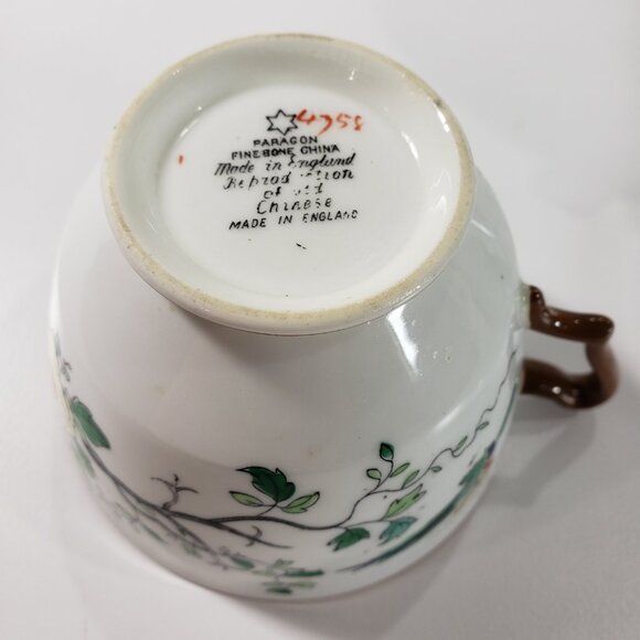 Paragon RARE “Reproduction of Old Chinese” Teacup & Saucer Duo circa 1920-1932 - Picture 5 of 11